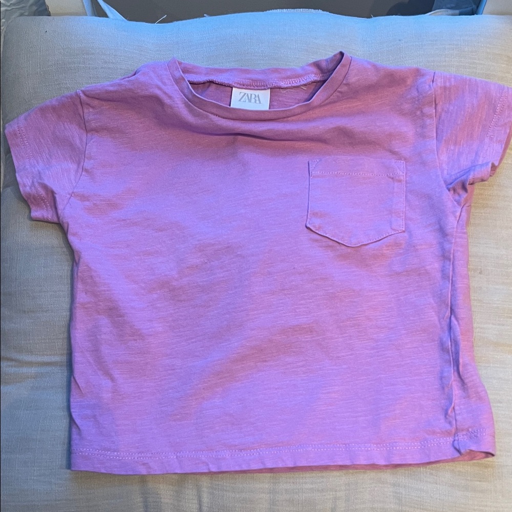 Zara Kids Pink Short Sleeve Tee